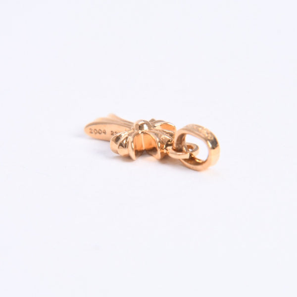 極美品 CHROME HEARTS クロムハーツ 22k CHクロス ベビーファット チャーム ペンダントトップ 重量約2.78g ゴールド ダイヤモンド 2004 22k刻印 中古 4a007281