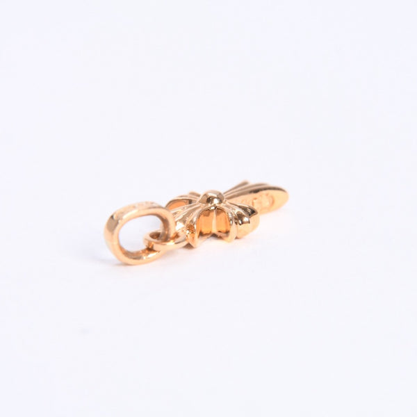 極美品 CHROME HEARTS クロムハーツ 22k CHクロス ベビーファット チャーム ペンダントトップ 重量約2.78g ゴールド ダイヤモンド 2004 22k刻印 中古 4a007281