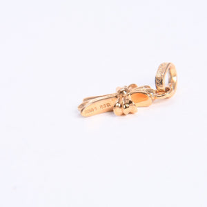極美品 CHROME HEARTS クロムハーツ 22k CHクロス ベビーファット チャーム ペンダントトップ 重量約2.78g ゴールド ダイヤモンド 2004 22k刻印 中古 4a007281