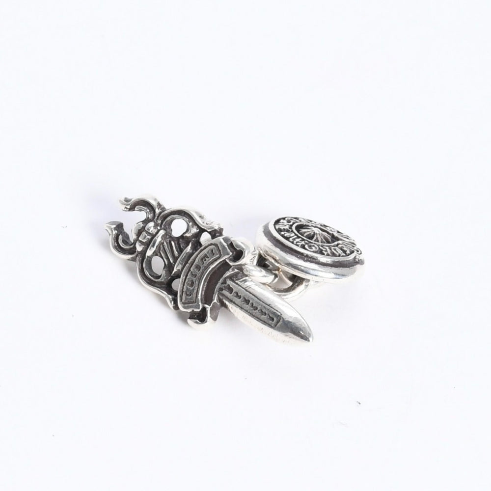 極美品 CHROME HEARTS クロムハーツ DAGGER CUFFLINKS ダガー ホースシュー カフス カフリンクス 重量約12.88g シルバー925 中古 4a008212
