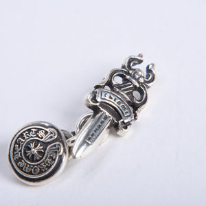 極美品 CHROME HEARTS クロムハーツ DAGGER CUFFLINKS ダガー ホースシュー カフス カフリンクス 重量約12.88g シルバー925 中古 4a008212