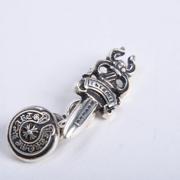 極美品 CHROME HEARTS クロムハーツ DAGGER CUFFLINKS ダガー ホースシュー カフス カフリンクス 重量約12.88g シルバー925 中古 4a008212