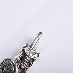極美品 CHROME HEARTS クロムハーツ DAGGER CUFFLINKS ダガー ホースシュー カフス カフリンクス 重量約12.88g シルバー925 中古 4a008212
