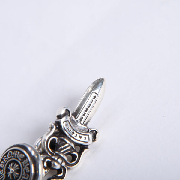 極美品 CHROME HEARTS クロムハーツ DAGGER CUFFLINKS ダガー ホースシュー カフス カフリンクス 重量約12.88g シルバー925 中古 4a008212