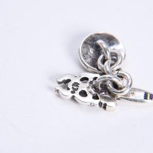 極美品 CHROME HEARTS クロムハーツ DAGGER CUFFLINKS ダガー ホースシュー カフス カフリンクス 重量約12.88g シルバー925 中古 4a008212