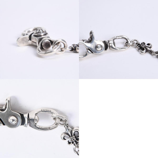 CHROME HEARTS クロムハーツ ショート 2クリップ BSフレア ハートリンク ウォレットチェーン 重量167.32g 全長43cm 美品 中古 4a008225
