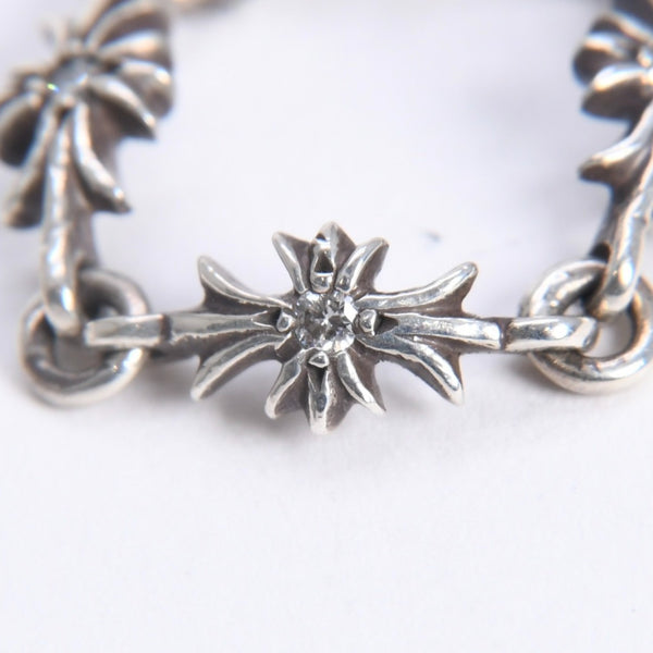 極美品 CHROME HEARTS クロムハーツ TINY E CH PLUS RING タイニーE CHプラス リング 重量約2.46g サイズ9号 アフターダイヤ 中古 4a008134
