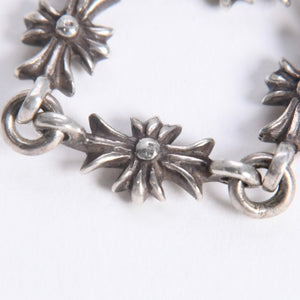 極美品 CHROME HEARTS クロムハーツ TINY E CH PLUS RING タイニーE CHプラス リング 重量約2.46g サイズ9号 アフターダイヤ 中古 4a008134