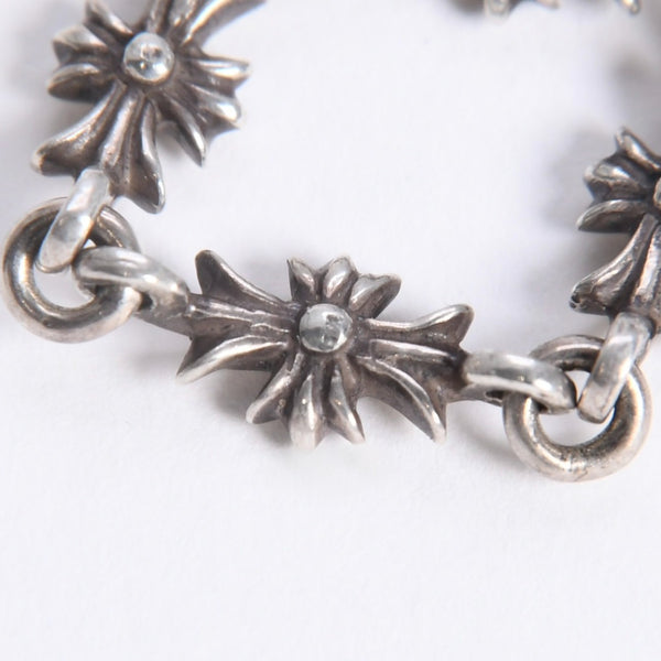 極美品 CHROME HEARTS クロムハーツ TINY E CH PLUS RING タイニーE CHプラス リング 重量約2.46g サイズ9号 アフターダイヤ 中古 4a008134