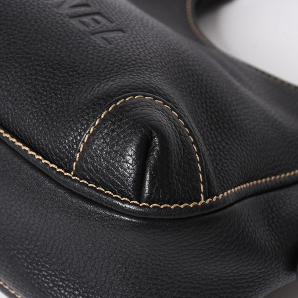 極美品 CHANEL シャネル フリンジ タッセル ショルダーバッグ トートバッグ 8番台 ブラック シルバー金具 中古 4a008259