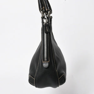 極美品 CHANEL シャネル フリンジ タッセル ショルダーバッグ トートバッグ 8番台 ブラック シルバー金具 中古 4a008259
