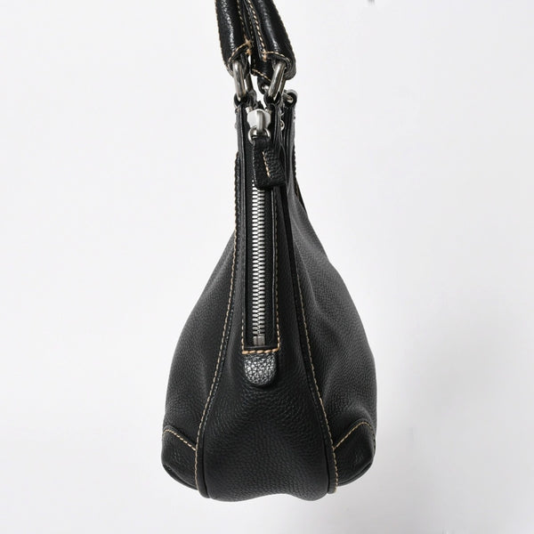 極美品 CHANEL シャネル フリンジ タッセル ショルダーバッグ トートバッグ 8番台 ブラック シルバー金具 中古 4a008259