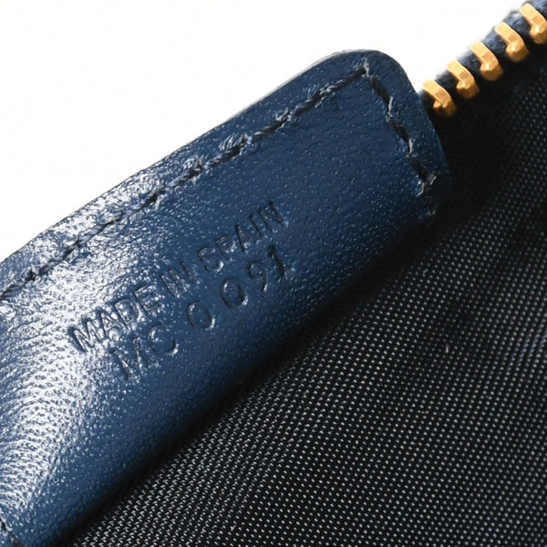 極美品 Christian Dior クリスチャンディオール トロッター サドルバッグ ワンショルダーバッグ サドルポーチ MC0091 ネイビー 中古 4a008273