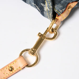 新品同様品 LOUIS VUITTON ルイヴィトン モノグラム デニム ミニ・プリーティ レイエ M95333 ショルダーバッグ 中古 4a008242