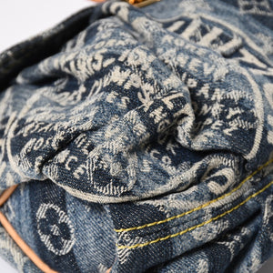 新品同様品 LOUIS VUITTON ルイヴィトン モノグラム デニム ミニ・プリーティ レイエ M95333 ショルダーバッグ 中古 4a008242