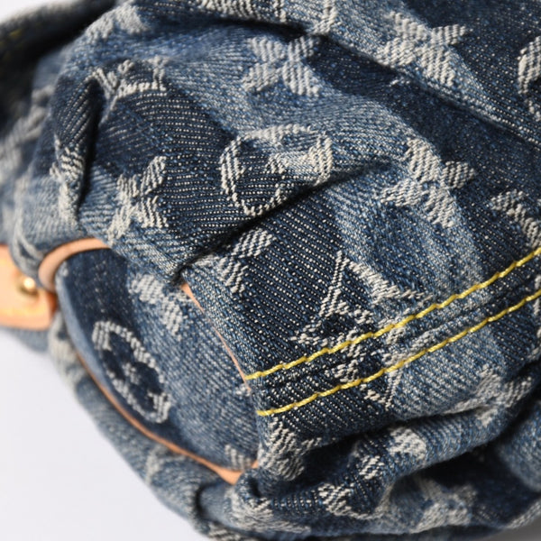 新品同様品 LOUIS VUITTON ルイヴィトン モノグラム デニム ミニ・プリーティ レイエ M95333 ショルダーバッグ 中古 4a008242