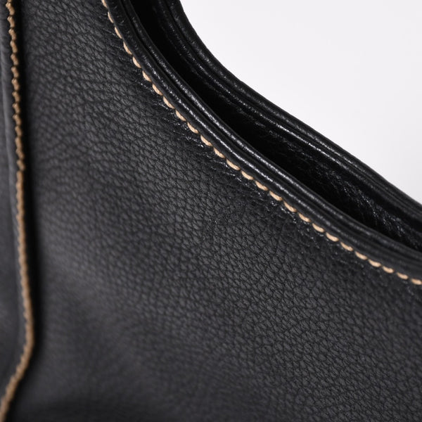 極美品 CHANEL シャネル フリンジ タッセル ショルダーバッグ トートバッグ 8番台 ブラック シルバー金具 中古 4a008259