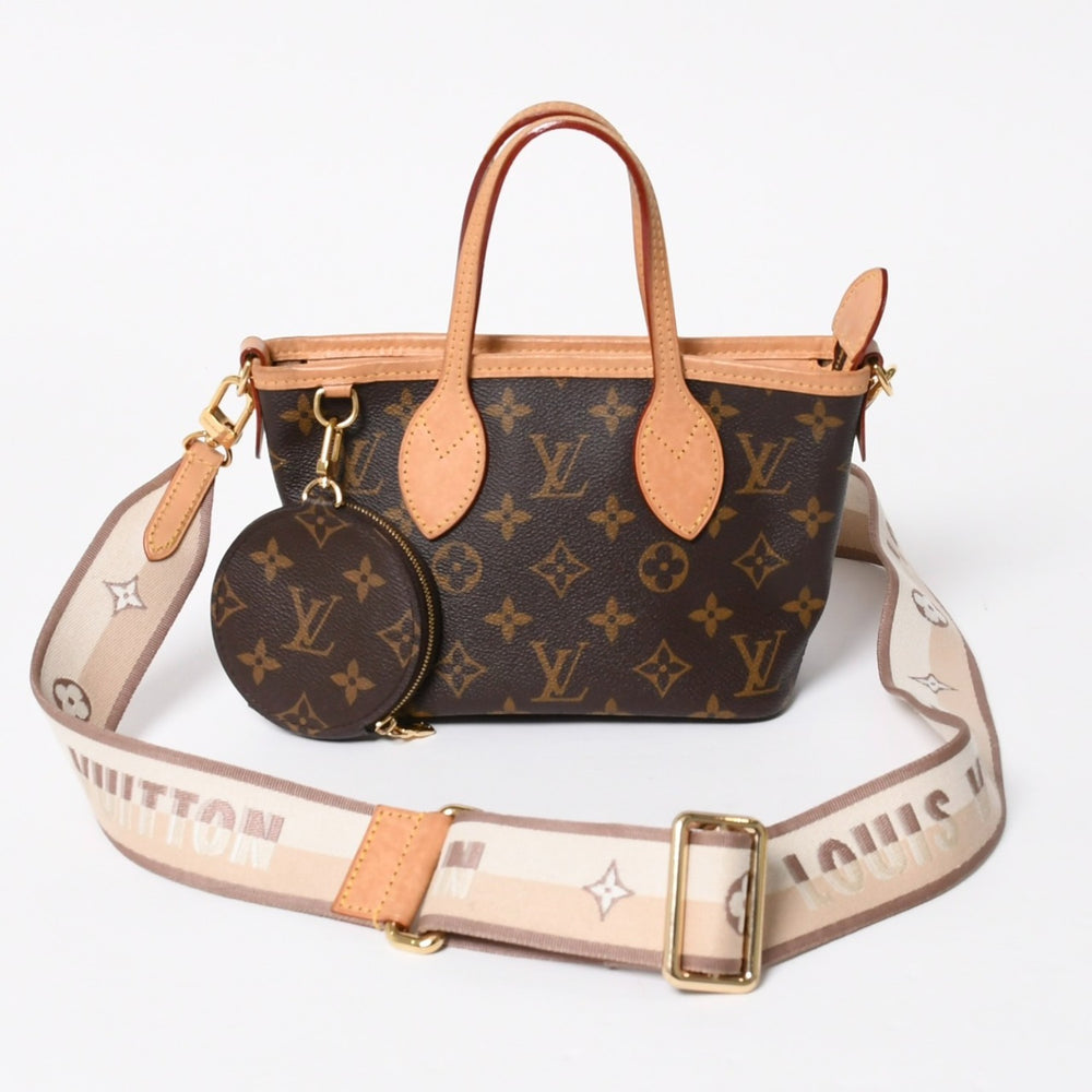LOUIS VUITTON ルイヴィトン ネヴァーフルBB ハンドバッグ M46705 ショルダーバッグ 2WAY モノグラム ブラウン PVC レザー 美品 中古 4a008272