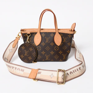 LOUIS VUITTON ルイヴィトン ネヴァーフルBB ハンドバッグ M46705 ショルダーバッグ 2WAY モノグラム ブラウン PVC レザー 美品 中古 4a008272