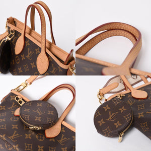 LOUIS VUITTON ルイヴィトン ネヴァーフルBB ハンドバッグ M46705 ショルダーバッグ 2WAY モノグラム ブラウン PVC レザー 美品 中古 4a008272