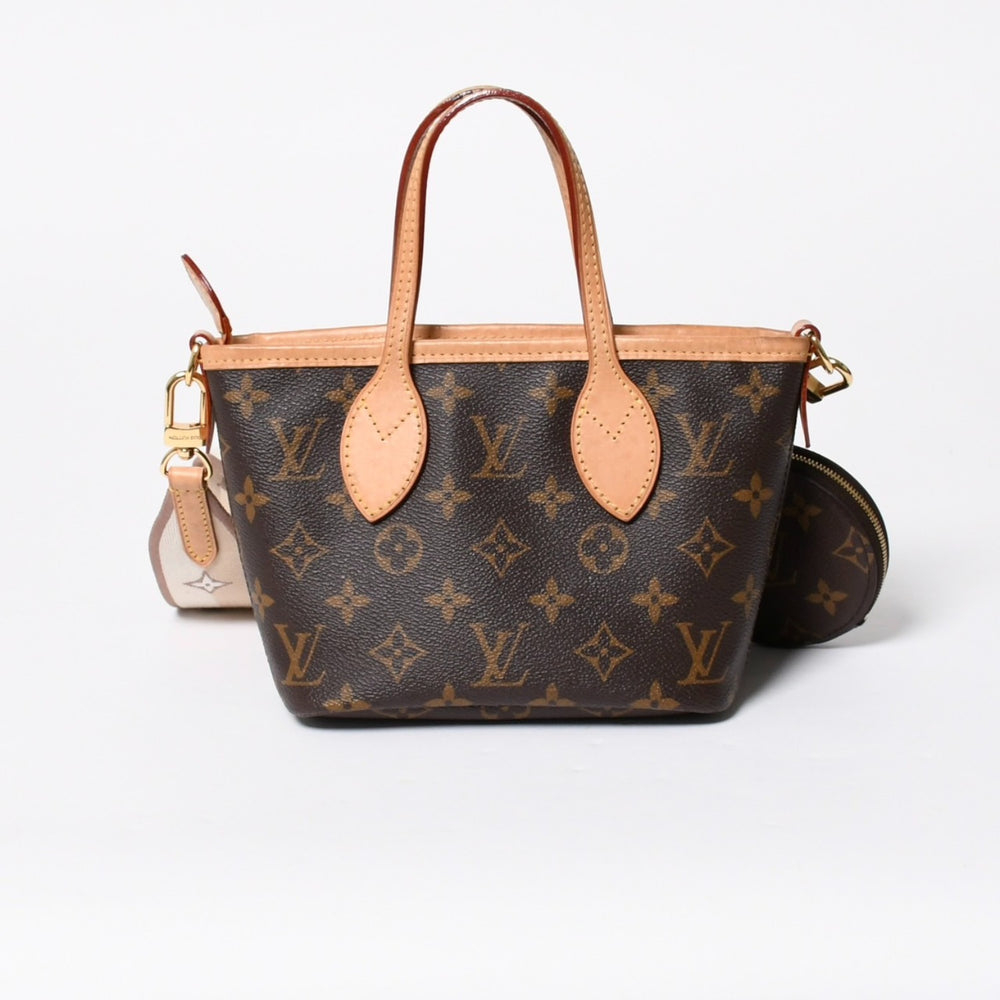 LOUIS VUITTON ルイヴィトン ネヴァーフルBB ハンドバッグ M46705 ショルダーバッグ 2WAY モノグラム ブラウン PVC レザー 美品 中古 4a008272
