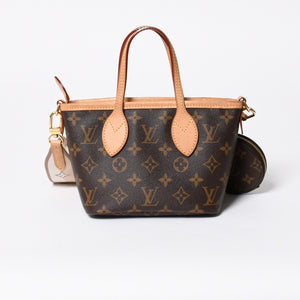 LOUIS VUITTON ルイヴィトン ネヴァーフルBB ハンドバッグ M46705 ショルダーバッグ 2WAY モノグラム ブラウン PVC レザー 美品 中古 4a008272