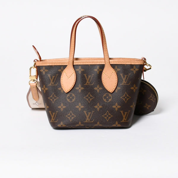 LOUIS VUITTON ルイヴィトン ネヴァーフルBB ハンドバッグ M46705 ショルダーバッグ 2WAY モノグラム ブラウン PVC レザー 美品 中古 4a008272