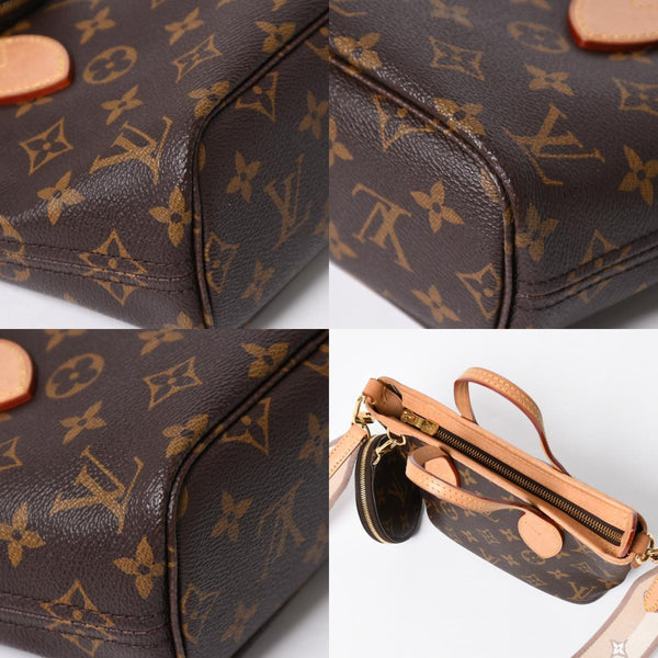 LOUIS VUITTON ルイヴィトン ネヴァーフルBB ハンドバッグ M46705 ショルダーバッグ 2WAY モノグラム ブラウン PVC レザー 美品 中古 4a008272