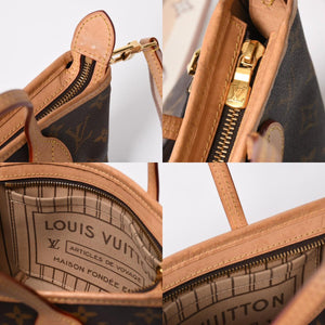 LOUIS VUITTON ルイヴィトン ネヴァーフルBB ハンドバッグ M46705 ショルダーバッグ 2WAY モノグラム ブラウン PVC レザー 美品 中古 4a008272