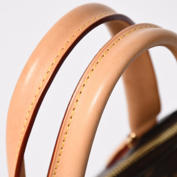 極美品 LOUIS VUITTON ルイヴィトン ハンドバッグ リボリーPM ブラウン ゴールド金具 ヌメ革 PVC M44543 中古 4a008262