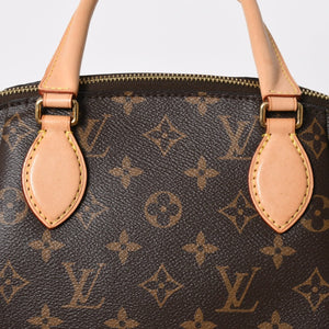 極美品 LOUIS VUITTON ルイヴィトン ハンドバッグ リボリーPM ブラウン ゴールド金具 ヌメ革 PVC M44543 中古 4a008262