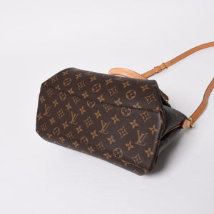 極美品 LOUIS VUITTON ルイヴィトン ハンドバッグ リボリーPM ブラウン ゴールド金具 ヌメ革 PVC M44543 中古 4a008262