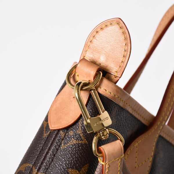 LOUIS VUITTON ルイヴィトン ネヴァーフルBB ハンドバッグ M46705 ショルダーバッグ 2WAY モノグラム ブラウン PVC レザー 美品 中古 4a008272