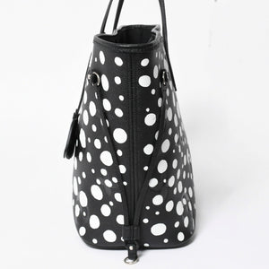 新品同様品 LOUIS VUITTON ルイヴィトン トートバッグ 草間彌生 ネヴァールMM モノグラム アンプラント インフィニティドット M46390 レザー 中古 4a008258