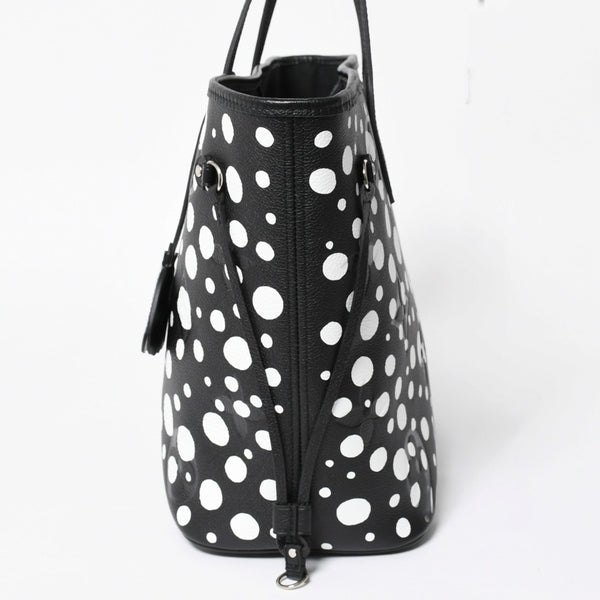 新品同様品 LOUIS VUITTON ルイヴィトン トートバッグ 草間彌生 ネヴァールMM モノグラム アンプラント インフィニティドット M46390 レザー 中古 4a008258