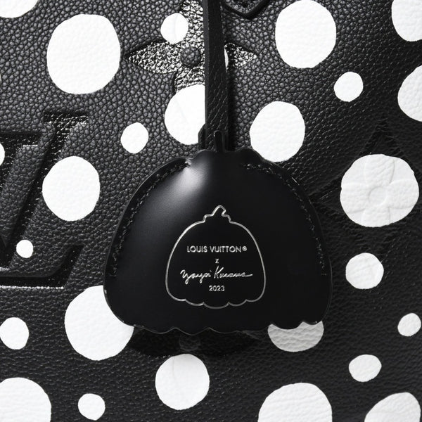 新品同様品 LOUIS VUITTON ルイヴィトン トートバッグ 草間彌生 ネヴァールMM モノグラム アンプラント インフィニティドット M46390 レザー 中古 4a008258