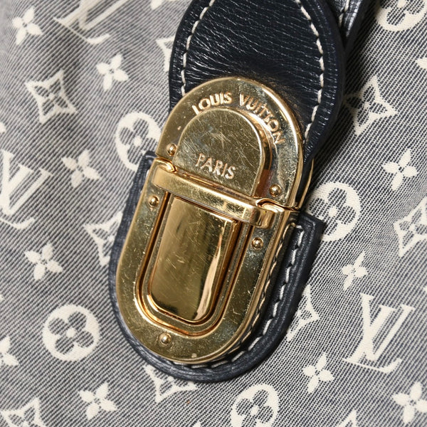 LOUIS VUITTON ルイヴィトン 2WAY ハンドバッグ ショルダーバッグ イディール エレジー アンクル ネイビー ゴールド金具 M56697 美品 中古 4a008276