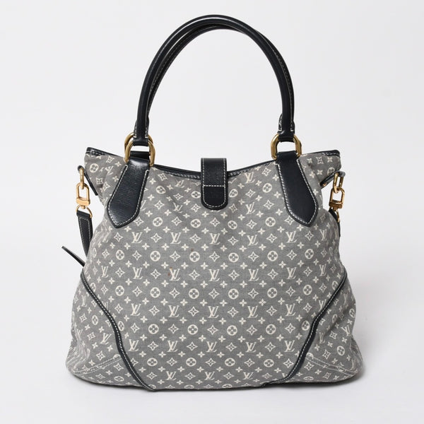 LOUIS VUITTON ルイヴィトン 2WAY ハンドバッグ ショルダーバッグ イディール エレジー アンクル ネイビー ゴールド金具 M56697 美品 中古 4a008276