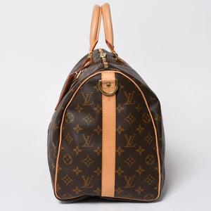 極美品 LOUIS VUITTON ルイヴィトン ボストンバッグ キーポルバンドリエール45 モノグラム M41418 ブラウン ゴールド金具 中古 4a008263