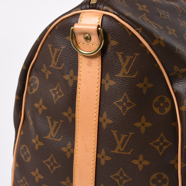 極美品 LOUIS VUITTON ルイヴィトン ボストンバッグ キーポルバンドリエール45 モノグラム M41418 ブラウン ゴールド金具 中古 4a008263