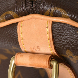 極美品 LOUIS VUITTON ルイヴィトン ボストンバッグ キーポルバンドリエール45 モノグラム M41418 ブラウン ゴールド金具 中古 4a008263