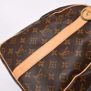 極美品 LOUIS VUITTON ルイヴィトン ボストンバッグ キーポルバンドリエール45 モノグラム M41418 ブラウン ゴールド金具 中古 4a008263