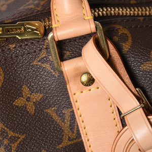 極美品 LOUIS VUITTON ルイヴィトン ボストンバッグ キーポルバンドリエール45 モノグラム M41418 ブラウン ゴールド金具 中古 4a008263