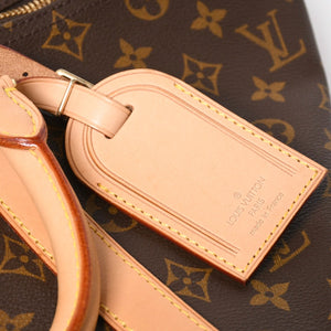極美品 LOUIS VUITTON ルイヴィトン ボストンバッグ キーポルバンドリエール45 モノグラム M41418 ブラウン ゴールド金具 中古 4a008263