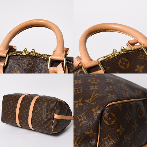 極美品 LOUIS VUITTON ルイヴィトン ボストンバッグ キーポルバンドリエール45 モノグラム M41418 ブラウン ゴールド金具 中古 4a008263