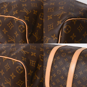 極美品 LOUIS VUITTON ルイヴィトン ボストンバッグ キーポルバンドリエール45 モノグラム M41418 ブラウン ゴールド金具 中古 4a008263