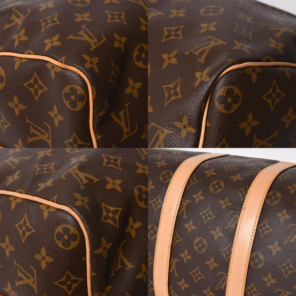 極美品 LOUIS VUITTON ルイヴィトン ボストンバッグ キーポルバンドリエール45 モノグラム M41418 ブラウン ゴールド金具 中古 4a008263