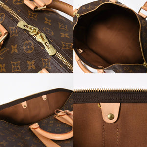 極美品 LOUIS VUITTON ルイヴィトン ボストンバッグ キーポルバンドリエール45 モノグラム M41418 ブラウン ゴールド金具 中古 4a008263