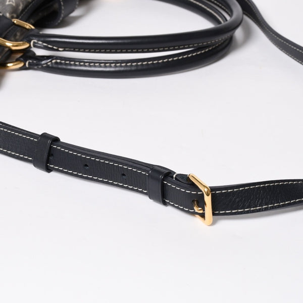 LOUIS VUITTON ルイヴィトン 2WAY ハンドバッグ ショルダーバッグ イディール エレジー アンクル ネイビー ゴールド金具 M56697 美品 中古 4a008276