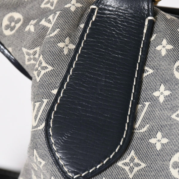 LOUIS VUITTON ルイヴィトン 2WAY ハンドバッグ ショルダーバッグ イディール エレジー アンクル ネイビー ゴールド金具 M56697 美品 中古 4a008276